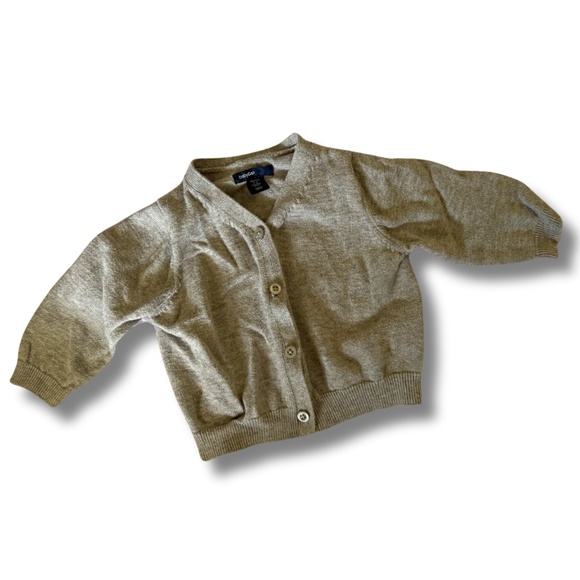 Baby GAP button-up cardigan (heather grey) - Picture 1 of 5